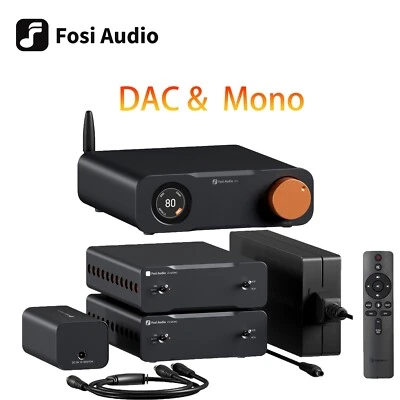 FOSI AUDIO Sistema de alimentación de audio Fosi V3 MONO + ZD3 componente mono amplificadores audio para el hogar amplificadores estéreo
