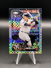 Austin Wells RC Refractor Lot (2) 2024 Topps Chrome Xfractor & Base Refractor
