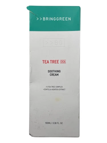 BringGreen Tea Tree Cica Soothing Cream - Korean Skin Care - 100 ml - Exp 08/27