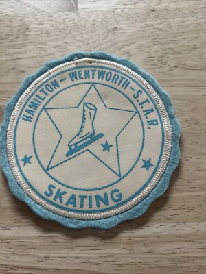 Vintage  RARE  Hamilton-Wentworth- S.T.A.R.  Skating Canada Patch. New