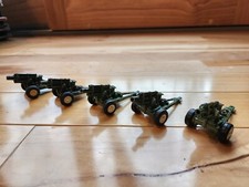 TOOTSIETOY Vintage Diecast Howitzer Field Guns Toys - Lot of 5