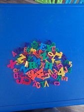 Lot Mixed Colors And Sizes Plastic Magnetic Fridge Alphabet Letters Numbers