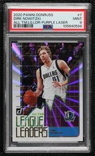 2020 Donruss All-Time League Leaders Purple Laser 7/15 Dirk Nowitzki PSA 9 3d3