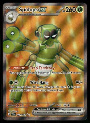 Spidops EX - 223/198   Scarlet & Violet Base Set Ultra Rare NM