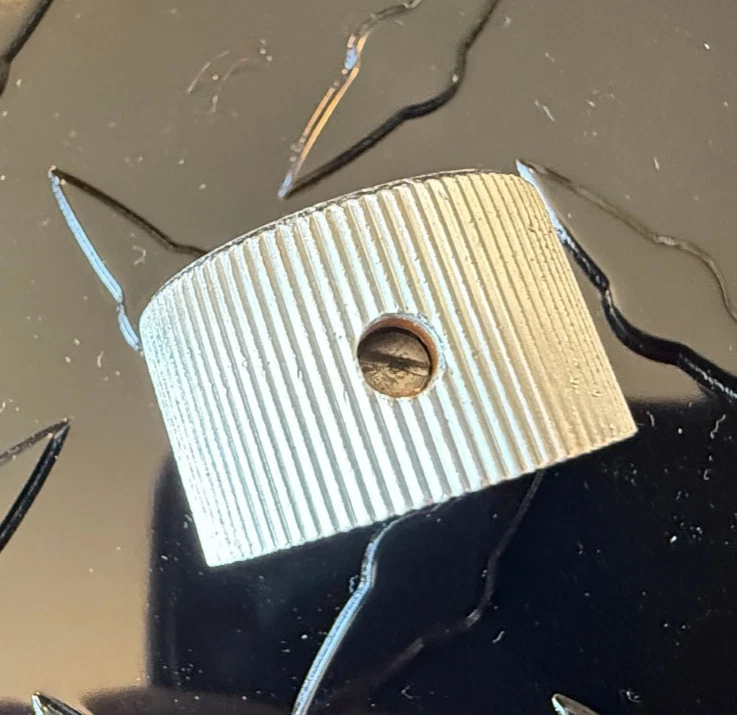 1970's Gretsch Aluminum knob - Image 4 of 4