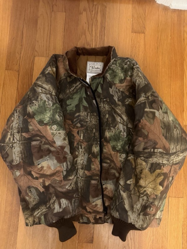 Walls Men's L Regular Camouflage Thermal Insulated Cotton Jacket Brown/Green