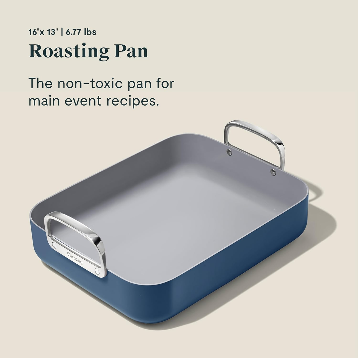 Caraway Roasting Pan 16X13” Roasting Pan with Rack Non-Stick