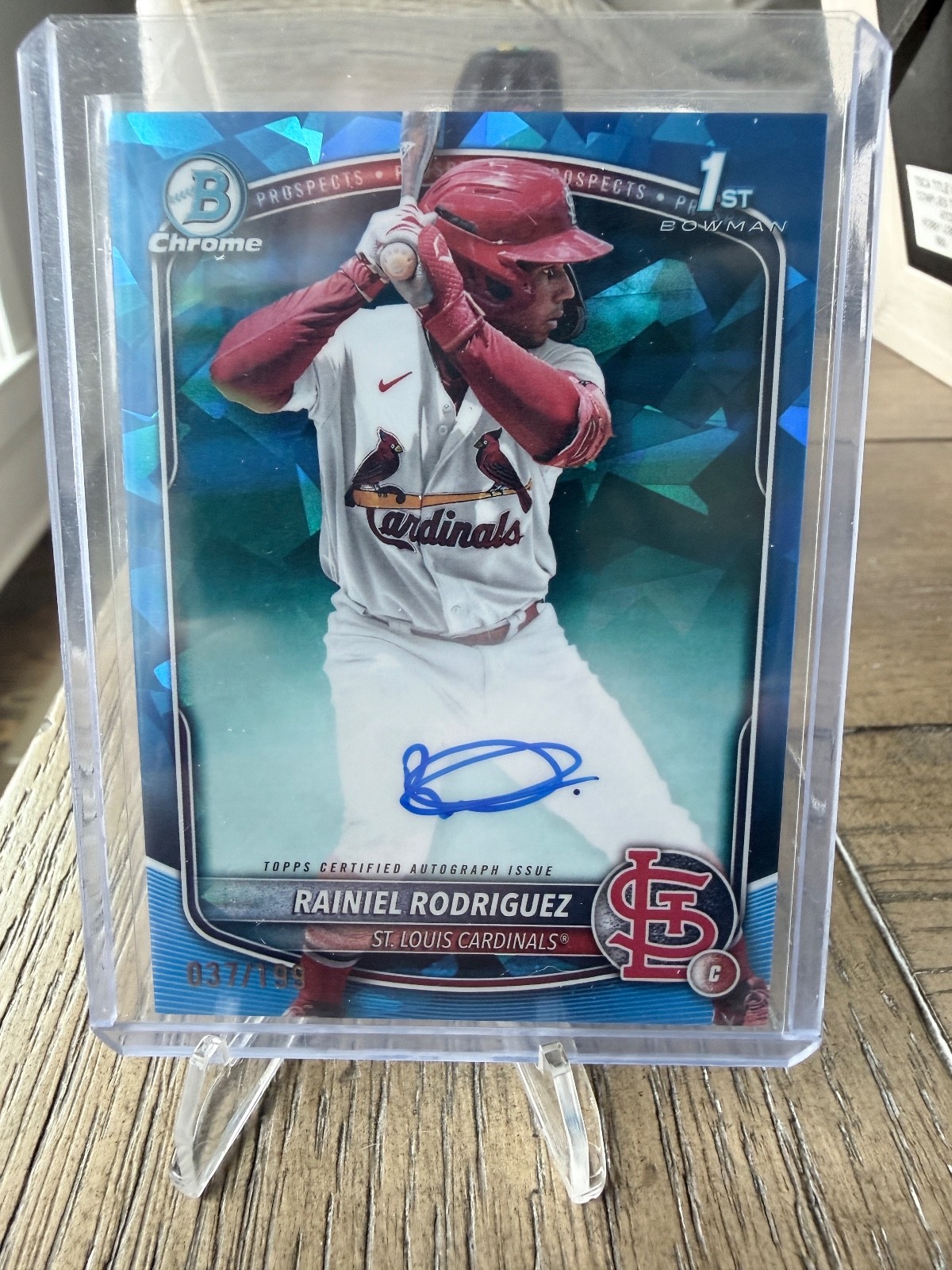 💎 2025 Bowman Chrome Sapphire Rainiel Rodriguez Auto /199 St. Louis Cardinals 1