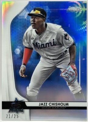 2020 Bowman Sterling - Prospects Jazz Chisholm #BPR-11 Blue Refractor /25 MIA