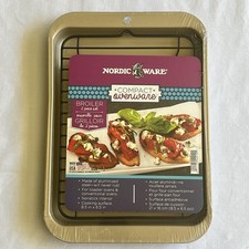 Nordic Ware Compact Broiler Pan 2 pc Set Pan ...