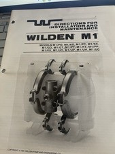 Wilden M1 Directions  for Installation and Maintenance, 2/89 Ed.