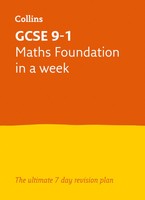 Collins Gcse (U. A.) | Gcse 9-1 Maths Foundation In A Week | Taschenbuch (2019)