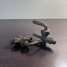 2 VTG Solid Brass Spigot Water Faucet Very Good Condition Great Patina