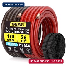 0 Gauge Wire CCA Battery Cable - for Automotive Power Ground, Car Audio, RV, Amp