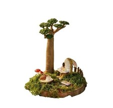 Rabbit Reading Book Set Statue Garden Sculpture Table Figurine Home