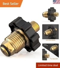 High-Quality Brass POL Propane Adapter with Excess Flow for Secure Connections