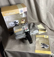 VTG VillaWare Prego Pizzelle Baker Belgian Waffler 750 Watts Model 3600