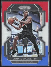 Lonnie Walker IV 2021-22 Panini Prizm Red White and Blue #36 San Antonio Spurs