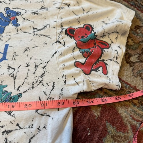Grateful Dead 1991 All Over Print Dancing Bears Roses Vintage T Shirt - Picture 8 of 9