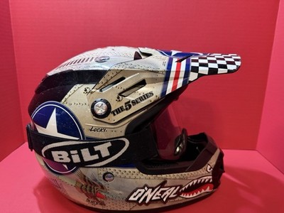 O Neal The 5 Series Motorcycle Dirt Bike Helmet With Bilt Goggles Youth M