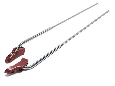 Sonnenblenden Halter Chrom Bordeaux Für Mercedes W107 Support Set