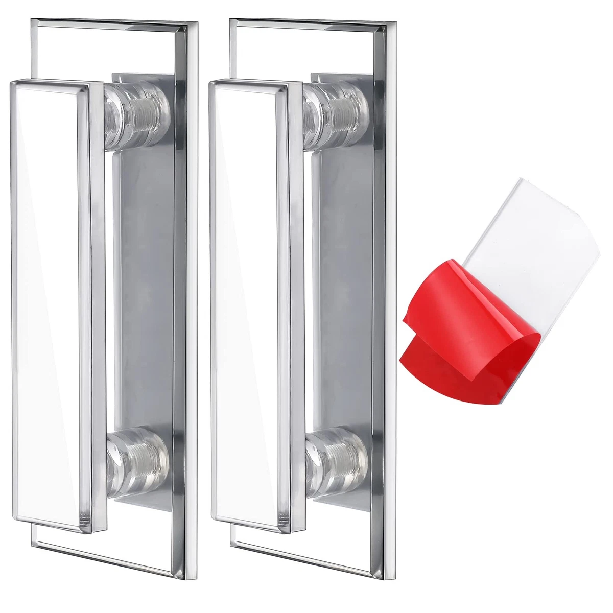 Perillas De Puerta De Vidrio Rosa K9: Tiradores De 50 Mm Para Cajones Y Armarios (cristal + Aleación)