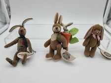 Cottage Collectibles Miniature Rabbits - Bunnykin & Benny, Tippy & Betty
