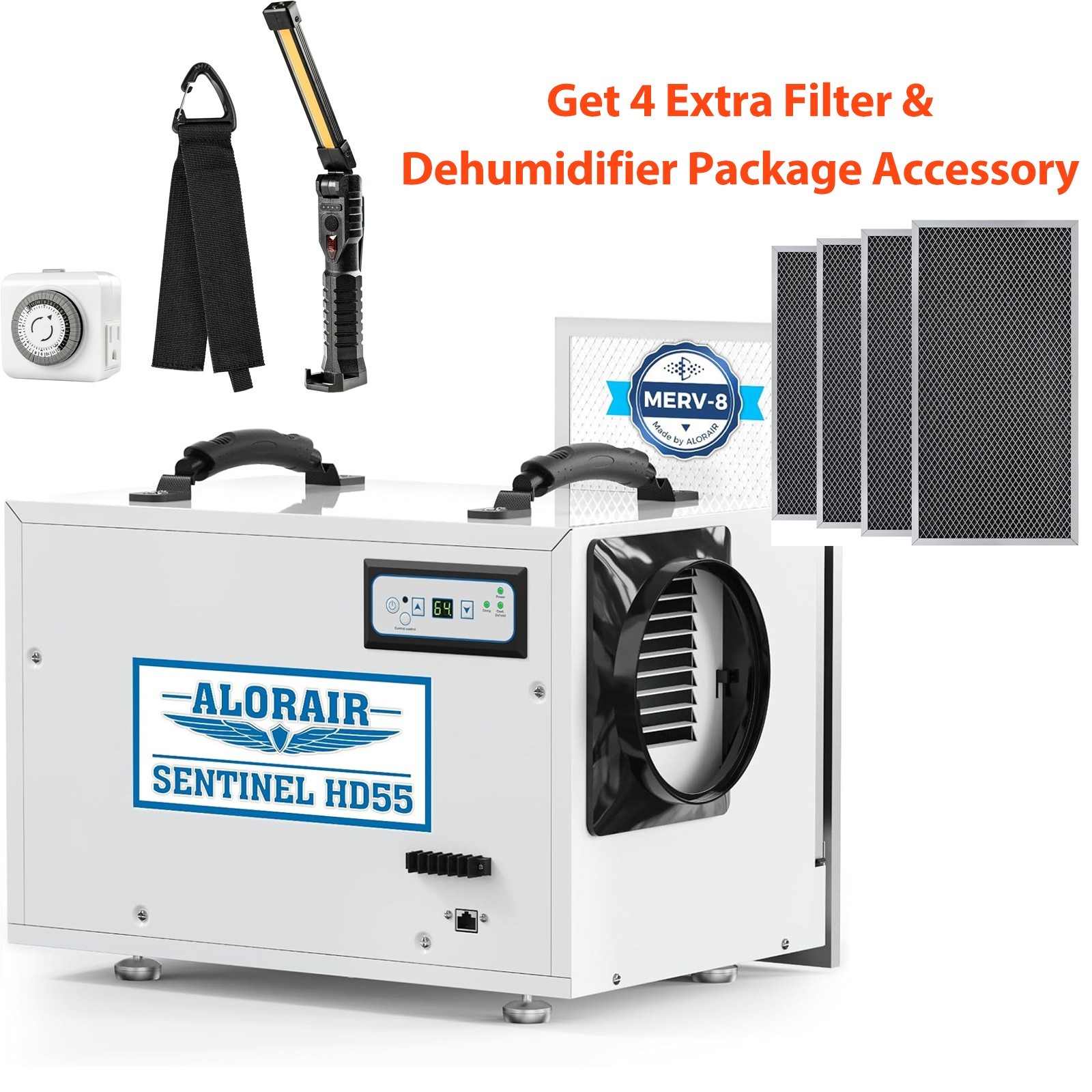 - 120 Pints Dehumidifier With Drain Hose