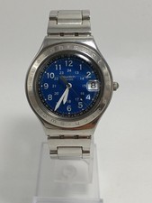 SWATCH IRONY Dial Blue Belt Stainless SASARA Quartz Analog Watch