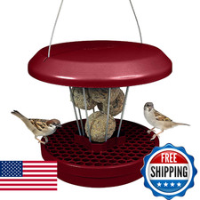 SWISSINNO Bird Feeders - No Mess Fat Ball/Suet Feeder for Outdoors Hanging - Sma