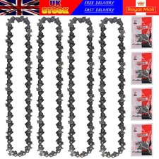 4 Pack 6 Inch Chainsaw Chain 1/4" LP Pitch 0.043'' Gauge 37DL Replacement Chains