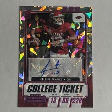 Feleipe Franks #/23 2021 Panini Contenders Draft Picks Cracked Ice Ticket #309
