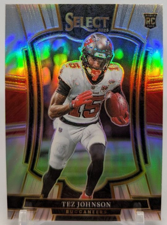 🏈2025 Panini Select Football #138 Tez Johnson Silver Prizm (RC) - Buccaneers🏈