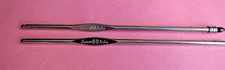2 Vintage Susan Bates Steel Crochet Hooks  OO