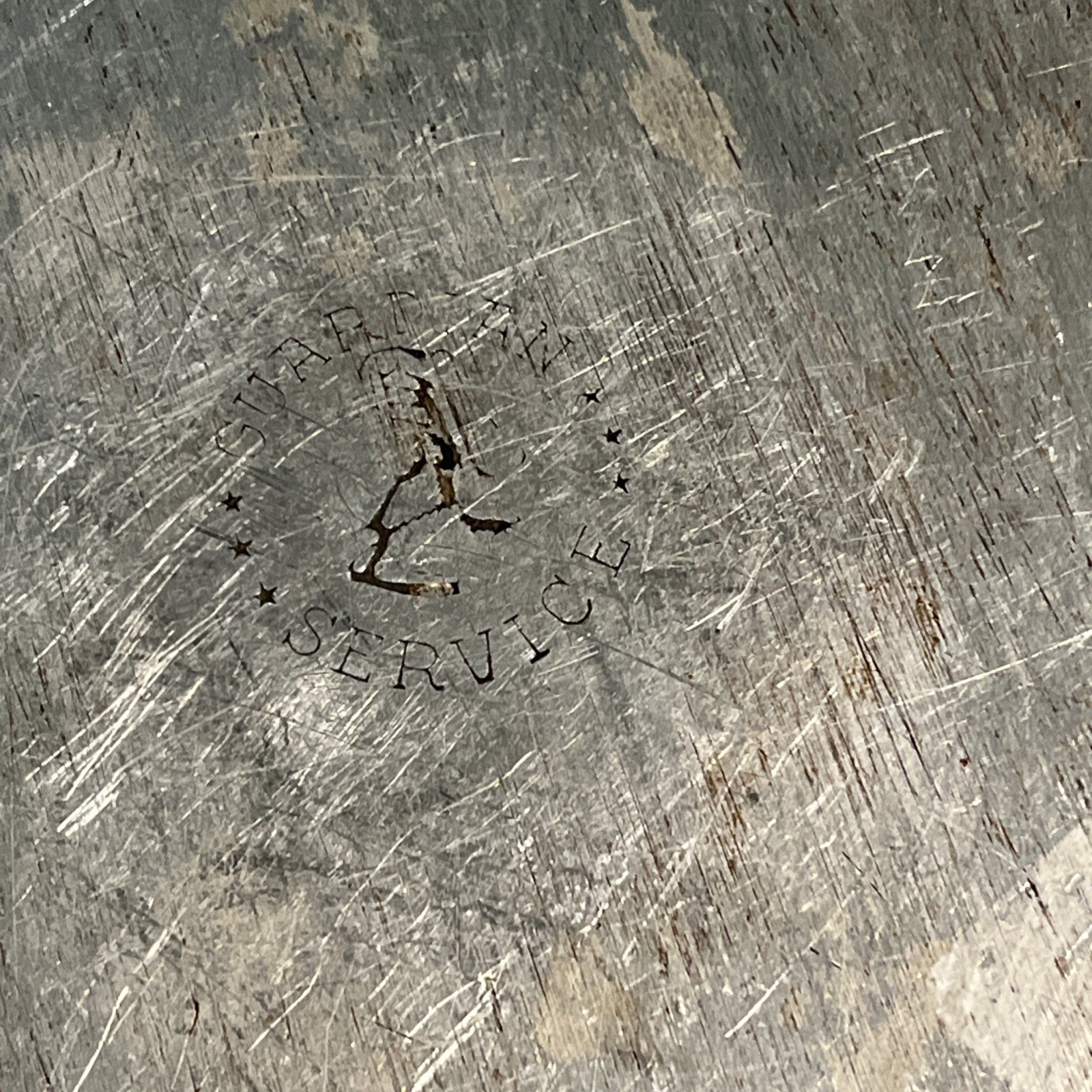 Guardian Service Cookware Round Casserole Fryer Roaster 12” With Glass Lid