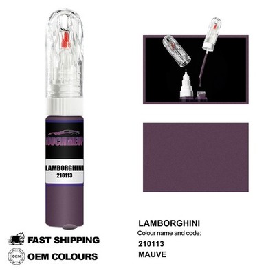 FÜR LAMBORGHINI MAUVE 210113 Touch Up Lackstift Pinsel Fix Kit Kratzer Chip Set
