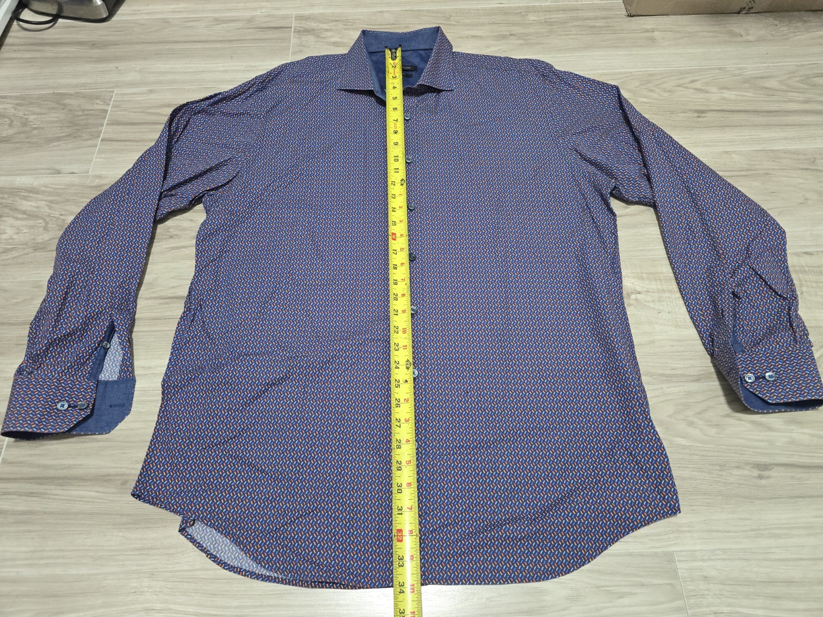 Bugatchi Button Shirt Classic Fit Pattern XL Cott… - image 5