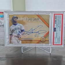 Ken Griffey Jr 2022 Topps Tribute Solid Gold Greats Autograph Card /25 PSA 10 