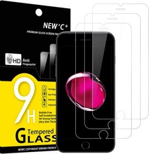 3PCS Screen Protector for iPhone 8  iPhone 7 4.7 Inch Tempered Glass Bubble Fre