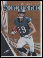 2019 Panini Phoenix #7 J.J. Arcega-Whiteside Catching Fire Orange #/99