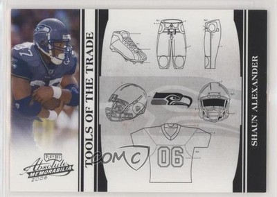 2006 Playoff Absolute Memorabilia Black 37/50 Shaun Alexander #TOT-123 0pm