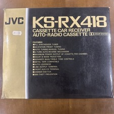 Autoradio D’epoca A Cassetta Jvc Ks-rx418 NuovaMaiUsata D’esposizione In Negozio