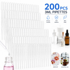 Pipetas de transferencia de 3 ml goteros de plástico desechables 100 200 500 piezas para resina