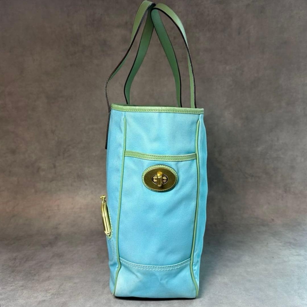 希少✨COACH Bonnie Cashin Ltd Ed Tote Bag Coach Limited Edition Bonnie Cashin Graphic Sky Blue Large Tote
