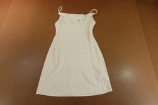 Urban Outfitters Womens Size Small Ivory Satin Cowl Neck Sleeveless Short Dress