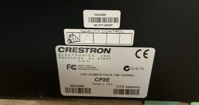CRESTRON Electronics CP2E Black Control Processor - Tested To Make Sure It Works