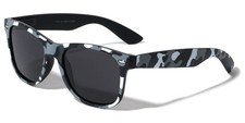 Classic Snow Camo Sunglasses Polarized Gray Tinted Lens Retro Camouflage Style