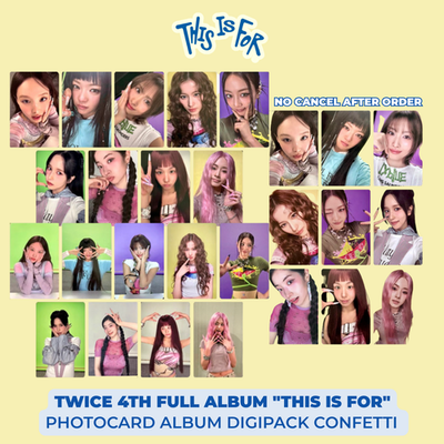 TWICE トレカ TWICE The 4th Full Album THIS IS FOR Photobook Digipack ver