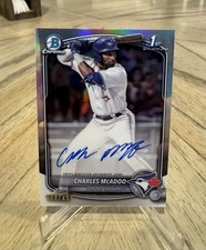 2025 Bowman Chrome Charles McAdoo 1st Bowman Chrome Refractor Auto /499🔥🔥