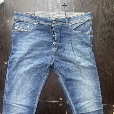 Diesel Mens Jeans TEPPHAR W36 L34 0859R Stretch Slim Carrot New